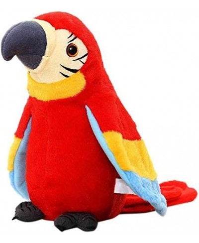 Plush Talking Parrot Electric Funny Plush Bird Repeats What You Say Waving Wings Interactive Creative Christmas Halloween Bir...