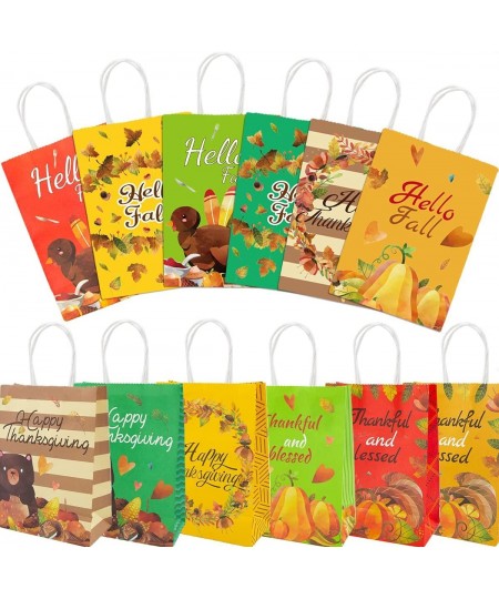 Thanksgiving Goody Bags 18 Party Favor Treat Bags Thanksgiving Autumn Party Supply $16.52 - Kids' Party Favor Sets