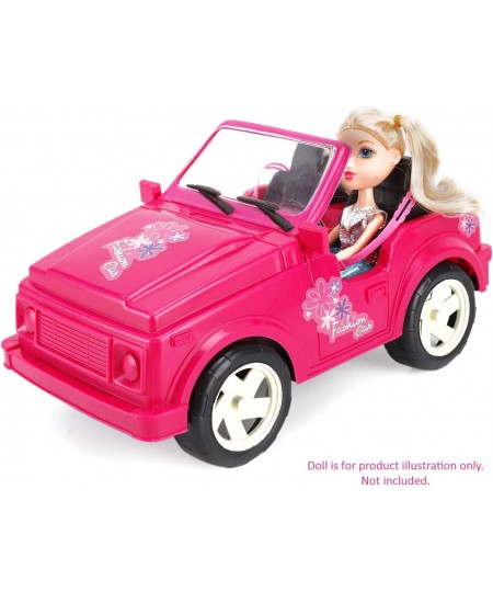 Pink Convertible Car Cruiser Sport Utility Vehicle Toy for Dolls (Compatible with Barbie) $40.60 - Doll Accessories