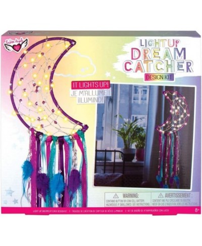 Light-Up Dreamcatcher Design Kit - Moon Design Comes with LED Fairy String Lights DIY Dream Catcher Kit for Kids 8 and Up $45...