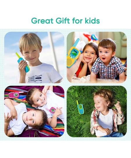 Walkie Talkies for Kids 22 Channels 2 Way Radio Kid Gift Toy 3 KMs Long Range with Backlit LCD Flashlight Best Gifts Toys for...