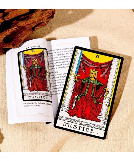 Original Tarot Cards Deck with Guidebook & Linen Tarot Bag - Smith Classic Artwork Traditional Standard Tarot Decks Durable T...