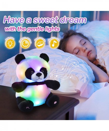 Musical Light up Panda Bear Stuffed Animal LED Soft Plush Toys Glow in Dark Singing Bedtime Companion Birthday Gift for Kids ...