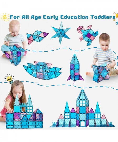 Magnetic Tiles Kids Toys for 3 4 5 6 7 8+ Years Old Boys Girls Magnet Toys Building Tiles STEM Educational Learning Magnetic ...