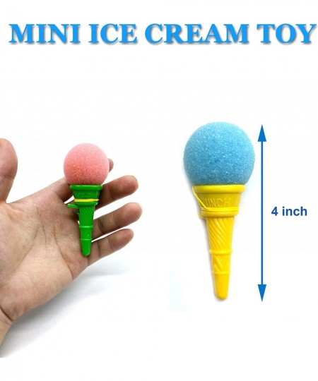 24 Pcs Ice Cream Shooters Toy 4 Inch Ice Cream Foam Ball Launcher Mini Ice Cream Cone Shooter Toys for Kids Children Carnival...