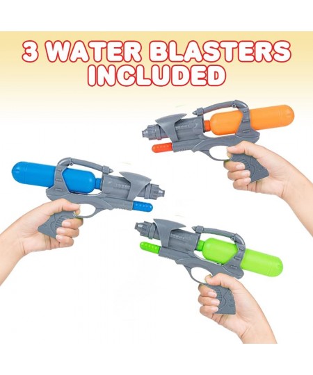 Water Blasters for Kids Set of 3 10 Inch Assorted Colors Squirter Toys for Swimming Pool Beach and Outdoor Summer Fun Cool Bi...