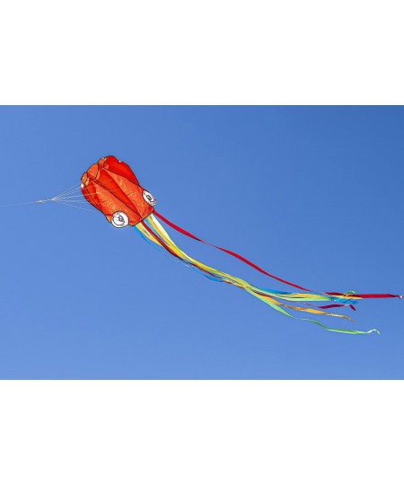 Red Large Octopus Kite with Long Colorful Tails Easy to Fly Gaint Kites for Kids and Adults with 262.5 ft Kite String Large B...