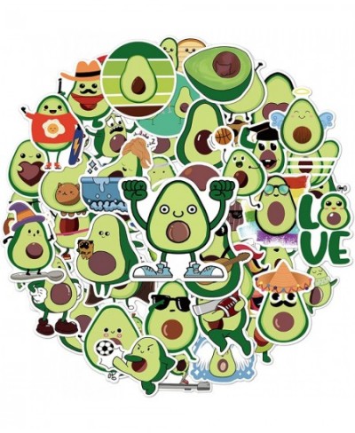 Avocado Stickers for Water Bottles Vinyl Waterproof Stickers for Water Bottle 50 Pcs Waterproof Vinyl Stickers for Water Bott...