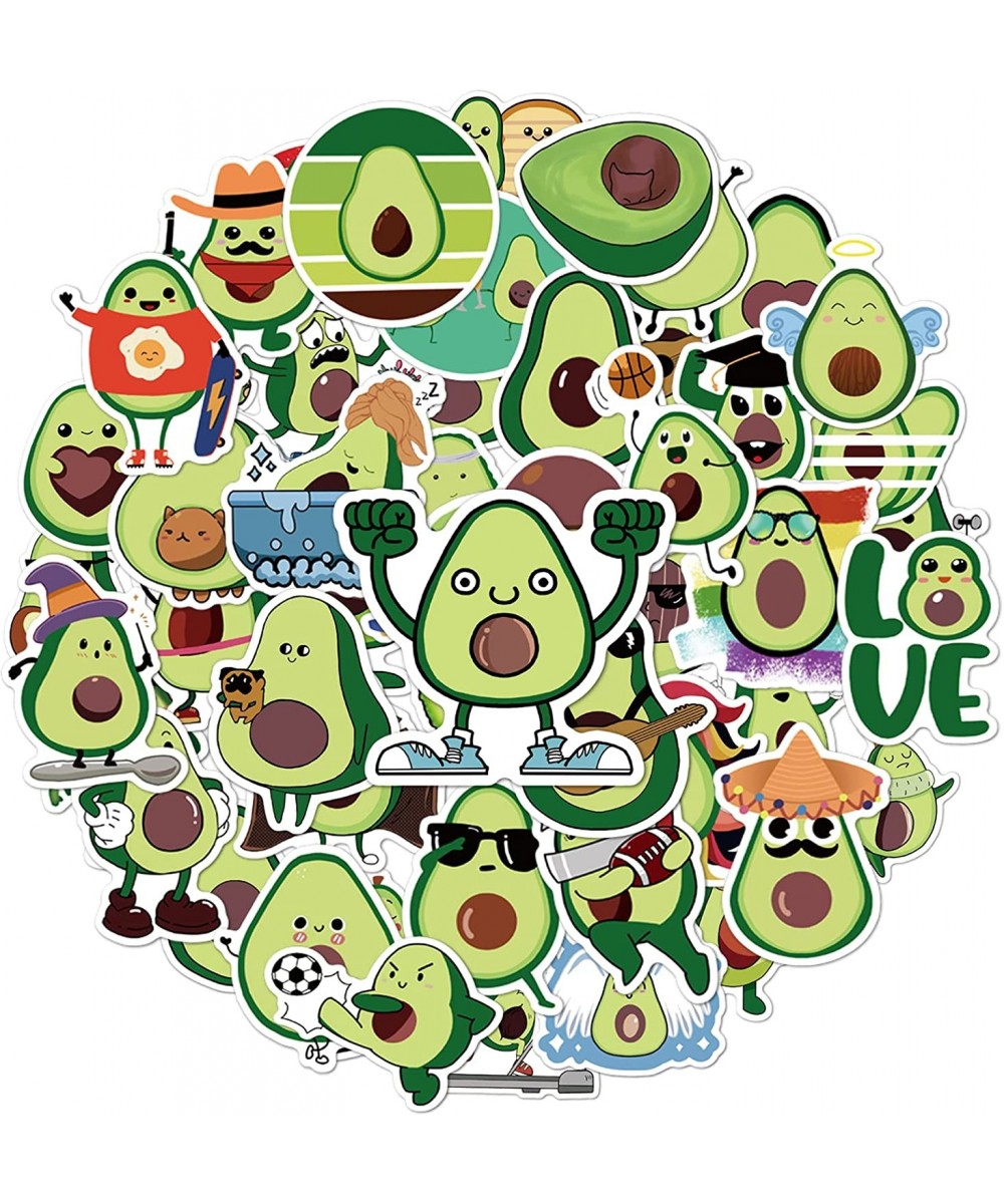 Avocado Stickers for Water Bottles Vinyl Waterproof Stickers for Water Bottle 50 Pcs Waterproof Vinyl Stickers for Water Bott...