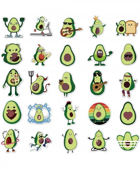 Avocado Stickers for Water Bottles Vinyl Waterproof Stickers for Water Bottle 50 Pcs Waterproof Vinyl Stickers for Water Bott...