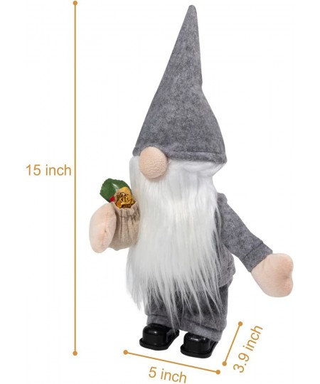 Electric Gnome Santa Sing Dancing Christmas Gnome Santa Claus Decoration Christmas Gnome Santa Plush Toys Xmas Electric Dolls...