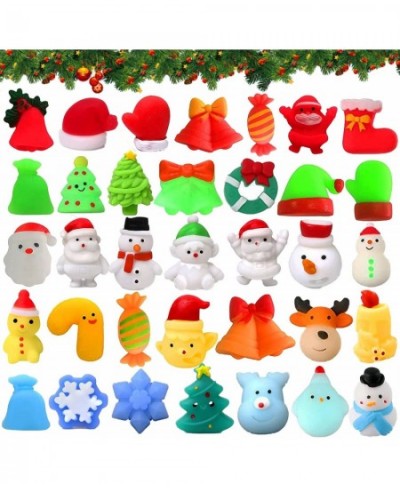 40 Pcs Mochi Squishy Toys Christmas Party Favors Stocking Stuffers for Kids Christmas Treats Goodie Bags Stuffers Pinata Fill...