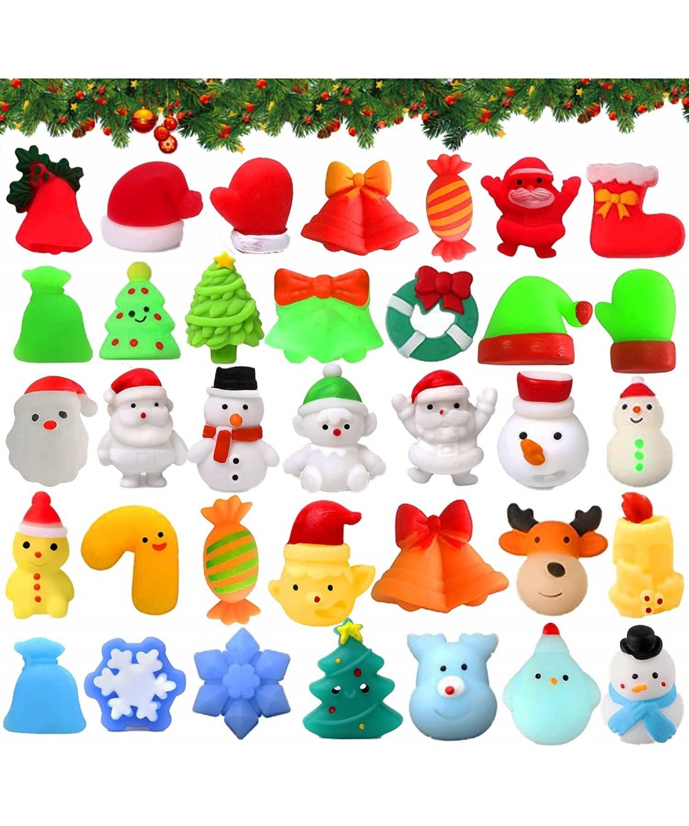 40 Pcs Mochi Squishy Toys Christmas Party Favors Stocking Stuffers for Kids Christmas Treats Goodie Bags Stuffers Pinata Fill...