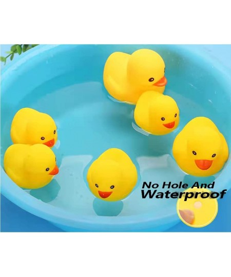 Rubber Funny Ducks/Duckies Waterproof No Bebe Noise Bath Toy Without Hole or with No Hole Student Office Desktop Decor IT Pro...