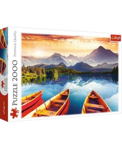 2000 Piece Jigsaw Puzzle Crystal Lake Idylic Landscape Mountains and Lake Adult Puzzles 27096 Coloured $34.36 - Jigsaw Puzzles