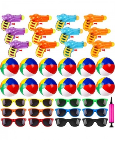 36 Pack Pool and Beach Party Favors Include 12 Inflatable Beach Balls 12 Neon Sunglasses Party Favors 12 Summer Water Squirts...