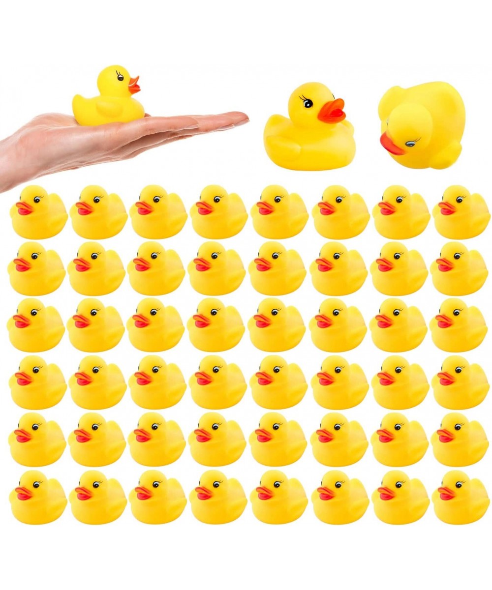 50Pcs Mini Bath Ducks Toys Rubber Duck Bath Bulk Float Duck Baby Bath Toy for Shower Birthday Party Favors Gift Classroom Sum...