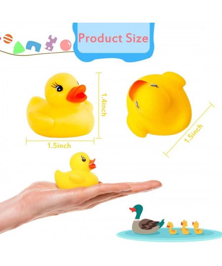 50Pcs Mini Bath Ducks Toys Rubber Duck Bath Bulk Float Duck Baby Bath Toy for Shower Birthday Party Favors Gift Classroom Sum...