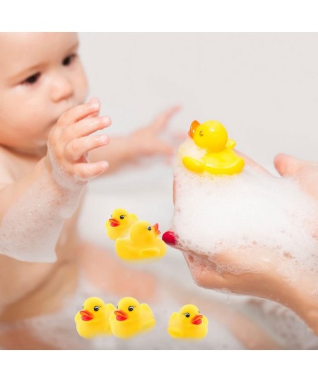 50Pcs Mini Bath Ducks Toys Rubber Duck Bath Bulk Float Duck Baby Bath Toy for Shower Birthday Party Favors Gift Classroom Sum...