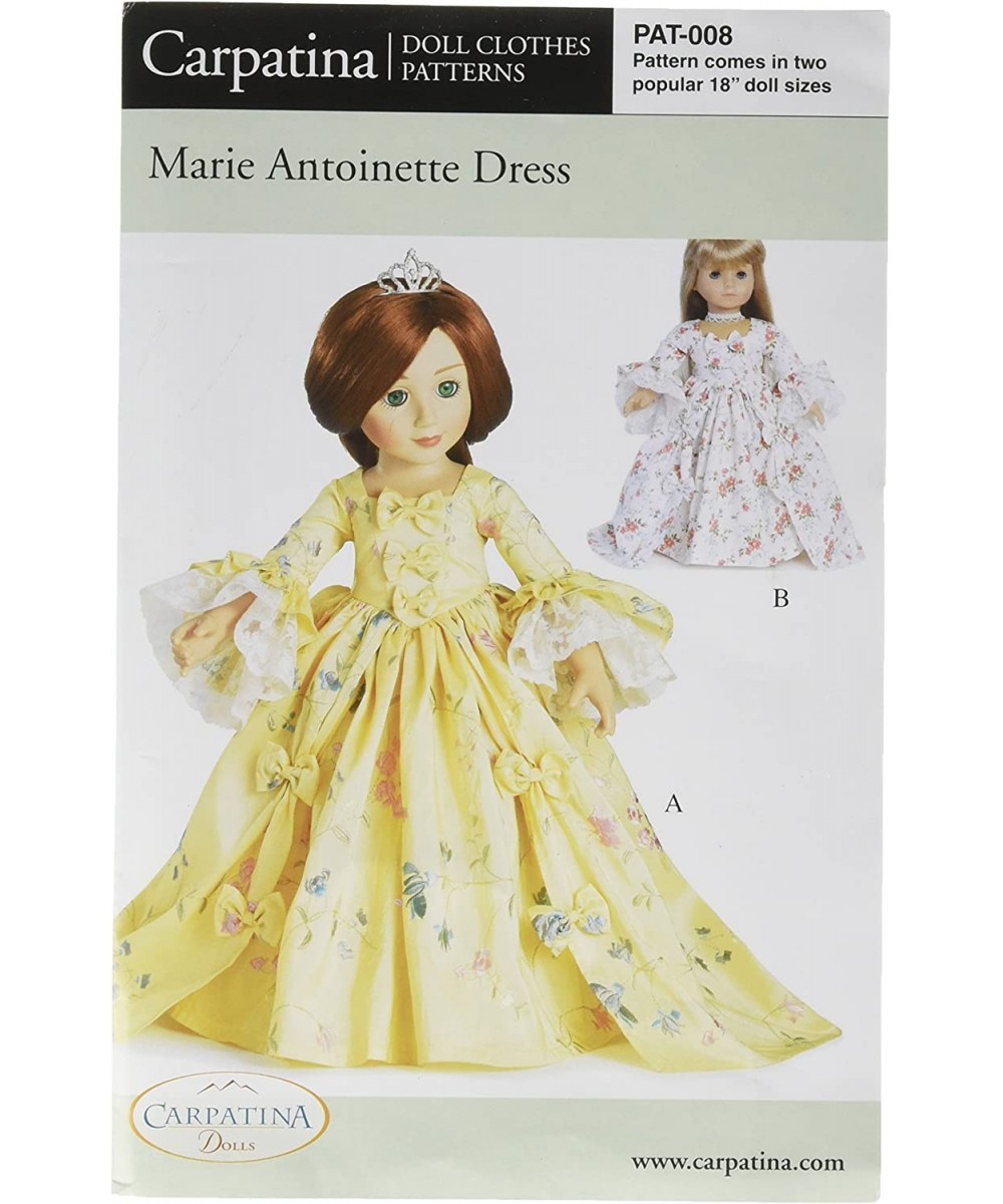 Pattern for Marie Antoinette Dress - fits 18" American Girl Dolls $23.99 - Dolls