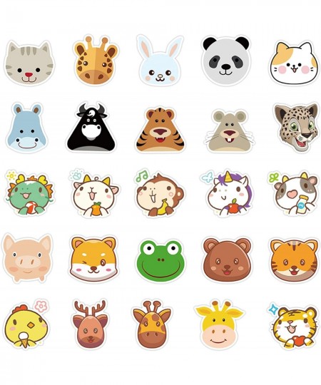 50pcs Animals Cartoon Stickers for Kids Cute Aesthetic Waterproof Vinyl Decals for Water Bottles Scrapbook Laptop Skateboard ...