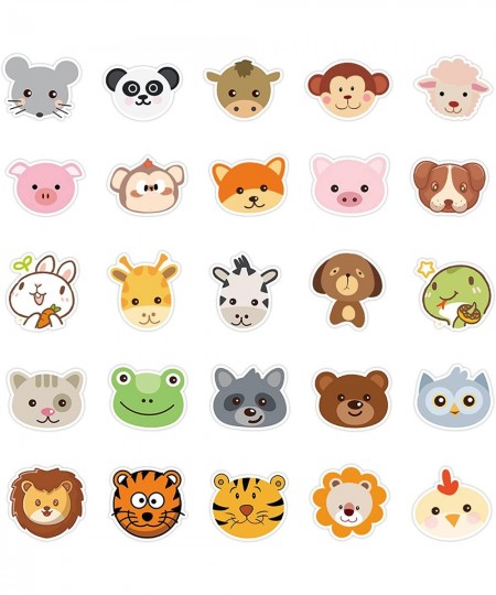 50pcs Animals Cartoon Stickers for Kids Cute Aesthetic Waterproof Vinyl Decals for Water Bottles Scrapbook Laptop Skateboard ...