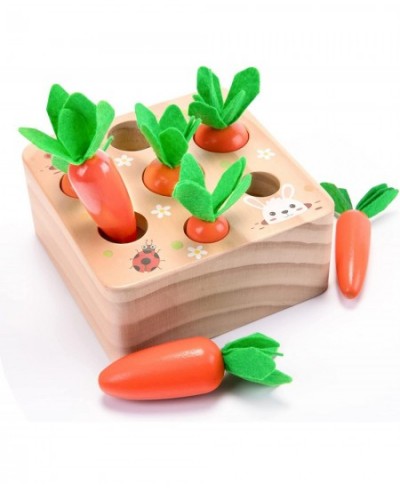 Montessori Toys for Babies 6-12 Months Educational Shape Sorting Toys for Toddler Fine Motor Skill Development Carrots Harves...