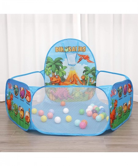 4 Ft Kids Ball Pit Pop Up Tent for Toddlers Children Playhouse Baby Playpen Ocean Ball Pool with Zipper Storage Bag - Balls n...