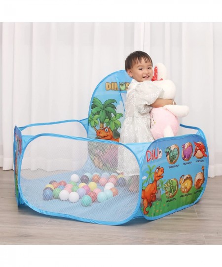 4 Ft Kids Ball Pit Pop Up Tent for Toddlers Children Playhouse Baby Playpen Ocean Ball Pool with Zipper Storage Bag - Balls n...