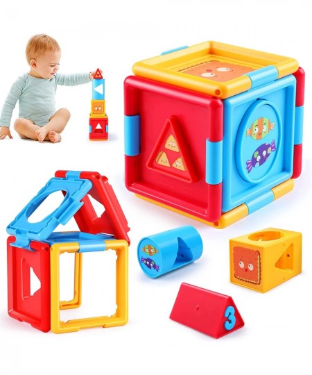 Activity Cube Toys for 1 Year Old Boy Girl Baby Sorter Toy Montessori Toddler Toys Age 1-3 Developmental Learning Baby Toys 6...