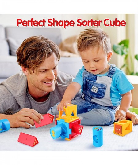 Activity Cube Toys for 1 Year Old Boy Girl Baby Sorter Toy Montessori Toddler Toys Age 1-3 Developmental Learning Baby Toys 6...