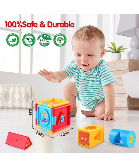 Activity Cube Toys for 1 Year Old Boy Girl Baby Sorter Toy Montessori Toddler Toys Age 1-3 Developmental Learning Baby Toys 6...