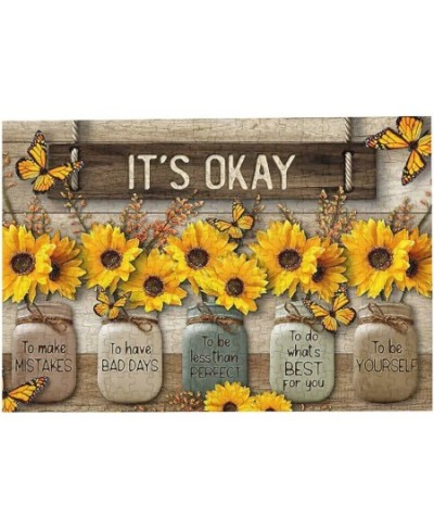 Butterfly Sunflower Fashion Jigsaw Puzzles Butterfly Sunflower Wooden Jigsaw Puzzles for Adult Teenagers Leisure Fun Game Toy...