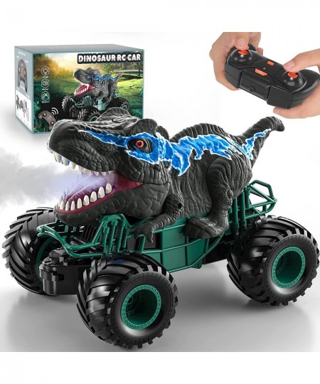 2.4GHz Remote Control Dinosaur Car Toys for Kids Boys RC Dino Car Toys with Light Sound & Spray Indoor Outdoor All Terrain El...