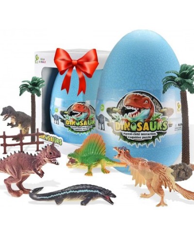 Dinosaur Toys for 3 4 5 6 7 Year Old Boys - Complete Kids Toys w/Map Trees & Dinosaurs in Giant Dinosaur Egg-Dinosaur Toys fo...