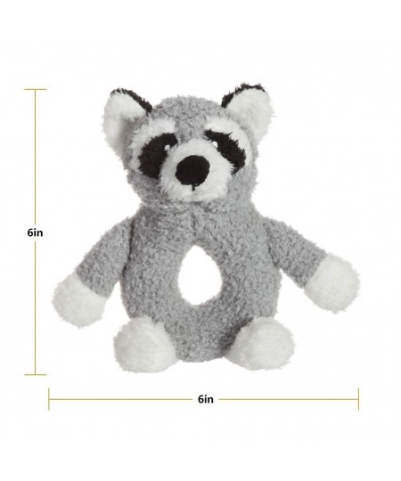 Baby Raccoon Soft Rattle Toy Plush Stuffed Animal for Newborn Soft Hand Grip Shaker Over 0 Months (Raccoon 6 Inches) $24.87 -...