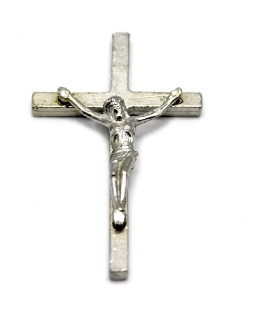 Dollhouse Silver Crucifix Cross Miniature Religious Church 1:12 Accessory $25.04 - Dollhouse Accessories