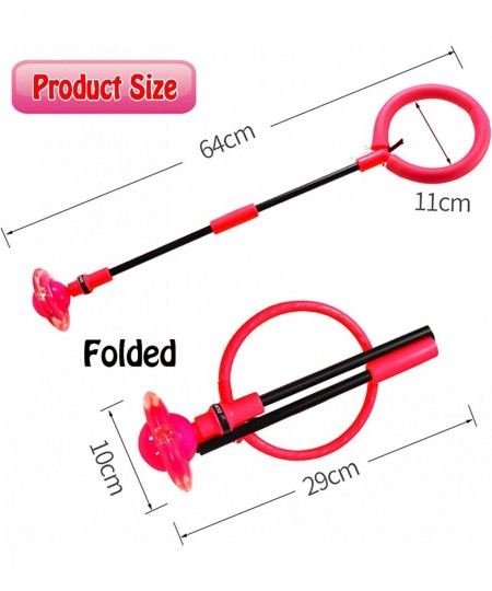 Skip Ball for Kid's Flashing Foldable Sports Swing Ball Colorful Flash Ankle Jump Rope Toy for Boys and Girl Fitness Lose Wei...