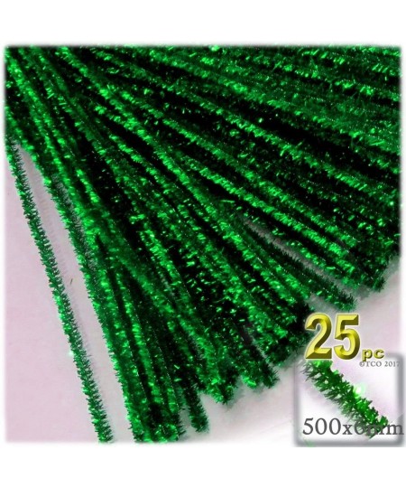 Chenille Sparkly Stems Pipe Cleaner 20-in (50-cm) 25-pc Black $16.44 - Craft Pipe Cleaners