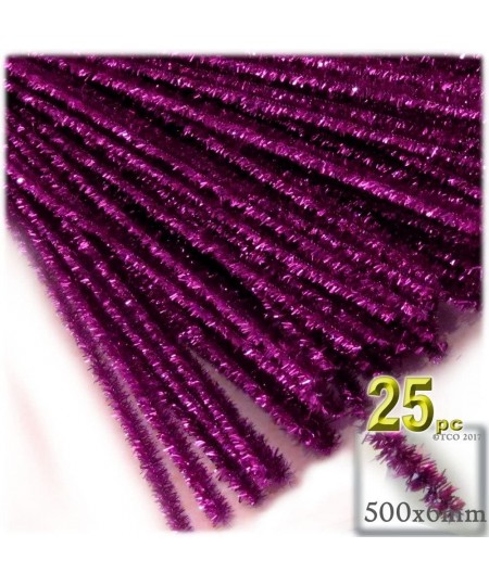 Chenille Sparkly Stems Pipe Cleaner 20-in (50-cm) 25-pc Black $16.44 - Craft Pipe Cleaners