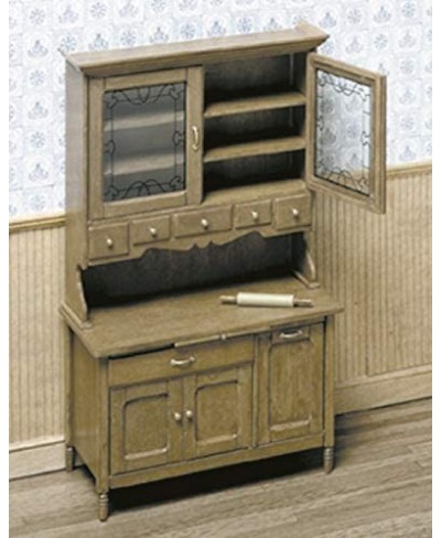 Chrysnbon Dollhouse Kitchen Cabinet Dresser Furniture Kit Model Kit F-280 $32.92 - Dollhouse Accessories