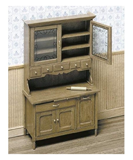 Chrysnbon Dollhouse Kitchen Cabinet Dresser Furniture Kit Model Kit F-280 $32.92 - Dollhouse Accessories