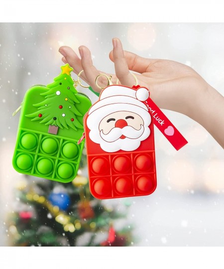 2pcs Cute Mini Pop Purse it for Girls Lovely Pops it Bag Gifts for Kids Push Pop Purse Fidget Toy Pop Keychain Coin Purse Tha...