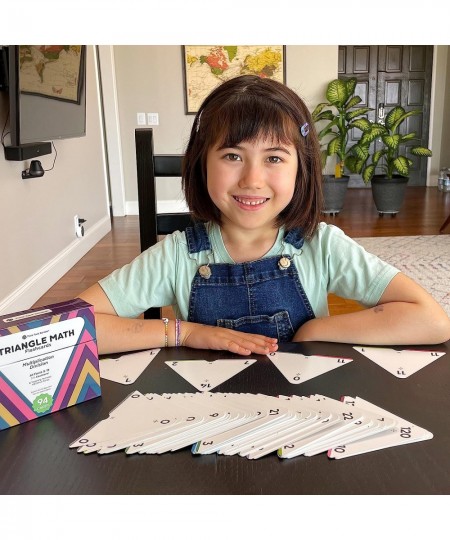 Triangle Multiplication & Division Flash Cards Set (376 Math Equations) All Facts 0-12 - Color Coded for Kids in 3RD 4TH 5TH ...