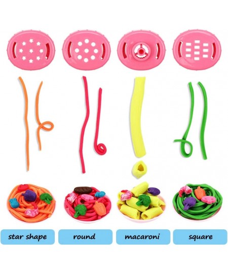 Deardeer Play Dough Sets Playdough Playsets Noodle Machine Fun Kitchen Toy for Kids Children - 21pcs $40.72 - Kids' Art Clay ...