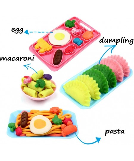 Deardeer Play Dough Sets Playdough Playsets Noodle Machine Fun Kitchen Toy for Kids Children - 21pcs $40.72 - Kids' Art Clay ...