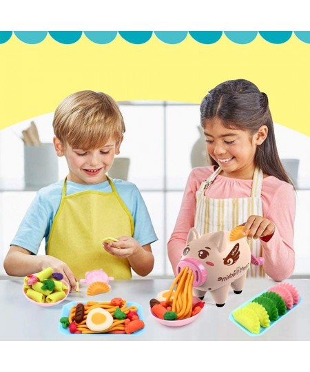 Deardeer Play Dough Sets Playdough Playsets Noodle Machine Fun Kitchen Toy for Kids Children - 21pcs $40.72 - Kids' Art Clay ...