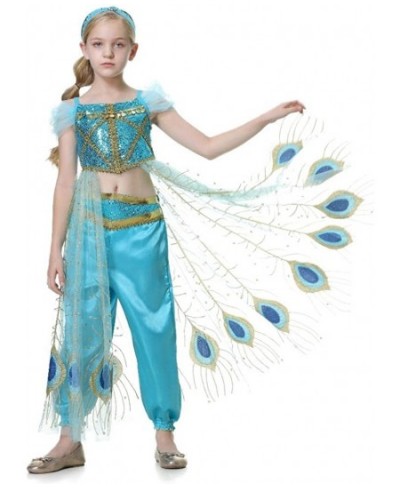 Arabian Princess Costume with Headband Halloween Party Fancy Dress Up Belly Dance Wear Outfit for Girls $47.26 - Kids' Costumes