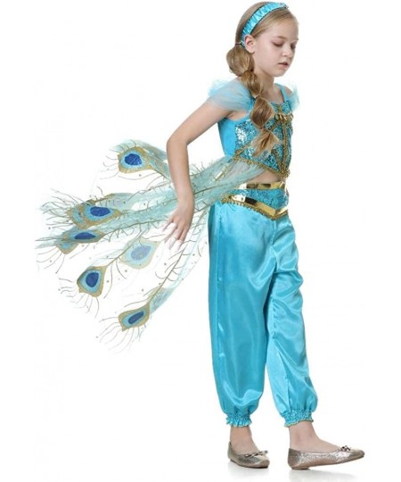 Arabian Princess Costume with Headband Halloween Party Fancy Dress Up Belly Dance Wear Outfit for Girls $47.26 - Kids' Costumes