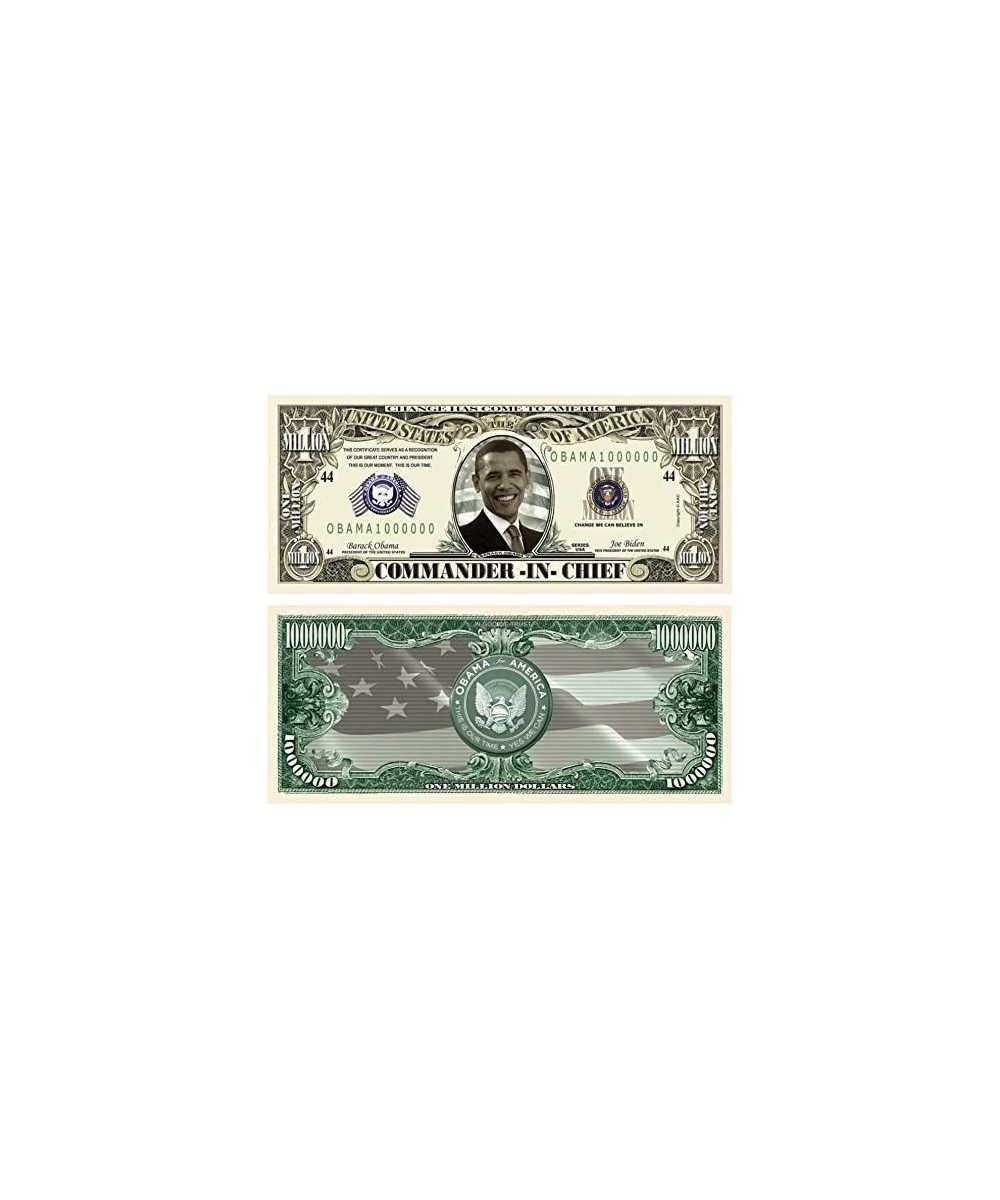 SET OF 10 BILLS-Barack Million Dollar Bills $17.08 - Gags & Practical Joke Toys